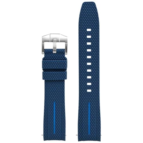 SLCHJX Universelle 20mm Uhrengurt Männer Frauen Gummi Schnellveröffentlichung Watch Band gebogene Ende Watchbänder von SLCHJX