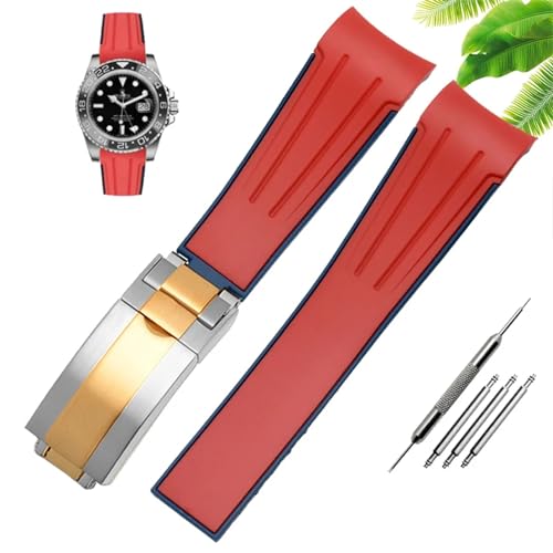 SLCHJX Wasserdichtes Gummi -Silikon -Uhrband für Männer für 20 mm 22 mm Faltschnalle -Uhrzubehör für Männer fit SLCHJX Wasserdichtes Gummi -Silikon -Uhrband für Männer für 20 mm 22 mm Faltschnalle -Uhrzubehör für Männer fit von SLCHJX