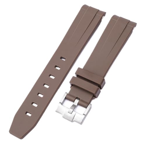 Tarnhaltegurt für Omega für Swatch Moonswatch gebogenes Ende Silikon Gummi -Armband Frauen Sport Uhren Band Accessorie 20mm von SLCHJX