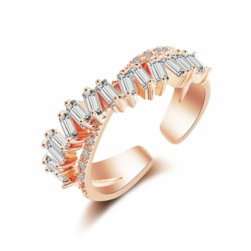 Trendy Gold Silber Roségold Licht Luxusringe überqueren ein verstellbarer Ring für Frauen Party Schmuck beste Geschenk für Freunde Trendy Gold Silber Roségold Licht Luxusringe überqueren ein verstellbarer Ring für Frauen Party Schmuck beste Geschenk für Freunde von SLCHJX