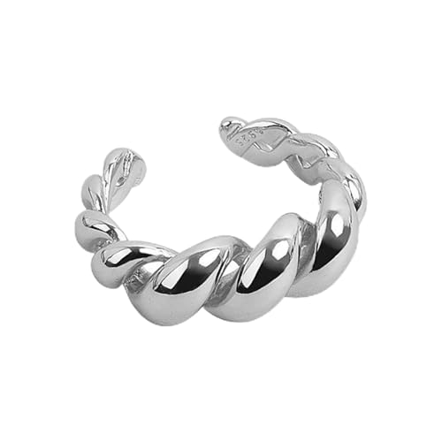 Verlobungsring aus Silber, Gold, einfache Mode, für Frauen, Kuhfaden-Ring, Adjustable, A Verlobungsring aus Silber, Gold, einfache Mode, für Frauen, Kuhfaden-Ring, Adjustable, A von SLCHJX