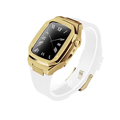 Watch Edelstahl Lünettenband Metall für Band 9 8 7 6 5 4 4 SE 3 2 Serie 44 mm 45 mm Uhr ersetzen das Upgrade Metall Gurt Modifikation Kit, 44MM, A Watch Edelstahl Lünettenband Metall für Band 9 8 7 6 5 4 4 SE 3 2 Serie 44 mm 45 mm Uhr ersetzen das Upgrade Metall Gurt Modifikation Kit, 44MM, A von SLCHJX