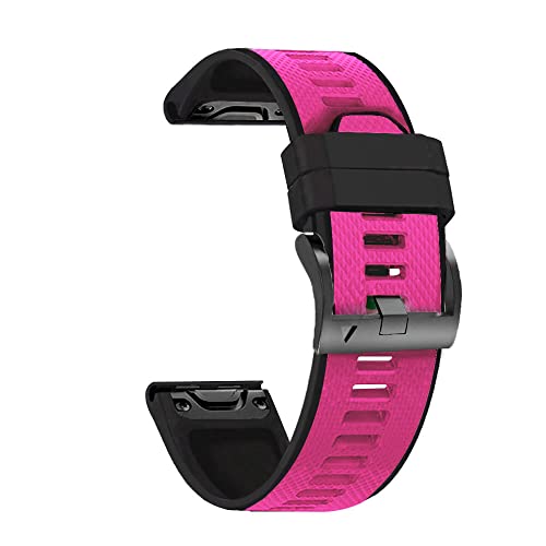 SLCHJXS 22 mm Uhrenarmband für Fenix 5 Plus 6 Pro Forerunner 935 945 Approach S60 Silikonband Uhr Easyfit Armband von SLCHJXS
