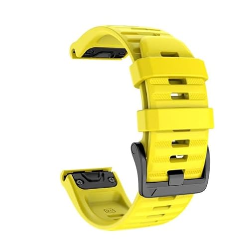 SLCHJXS 26 x 22 mm Silikon-Schnellverschluss-Uhrenarmband für Fenix 7X 7 6 6X Pro 5 5X Plus 3 HR Watch, Easyfit-Armband von SLCHJXS