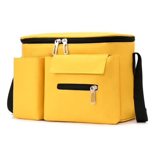 Aufbewahrungstasche für Kinderwagen Multifunktionale Kinderwagen-Hängetasche, Kinderwagen-Hängetasche, Aufbewahrungstasche (Color : Yellow, Size : 20x15x30cm) von SLEDEZ