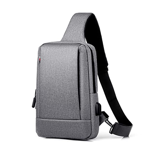 Brusttaschen für Herren Brusttasche for Herren aus Oxford-Stoff (Color : Dark Grey, Size : 21x6x31.5cm) von SLEDEZ