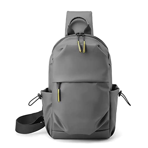 Brusttaschen für Herren Herren-Brusttasche, großes Fassungsvermögen, leichte Outdoor-Sporttasche (Color : Gray, Size : 18x11x32cm) von SLEDEZ