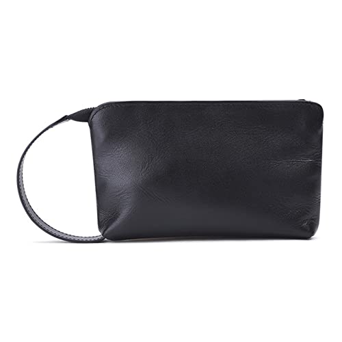 Clutch-Taschen für Damen Münz-Organizer-Clutch for Damen (Color : Black, Size : 17x10x4cm) von SLEDEZ