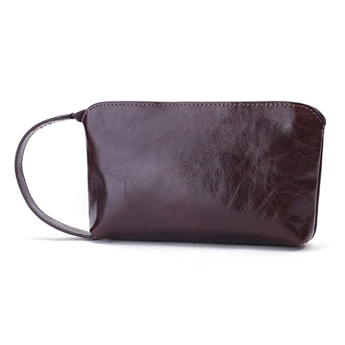 Clutch-Taschen für Damen Münz-Organizer-Clutch for Damen (Color : Coffee, Size : 17x10x4cm) von SLEDEZ