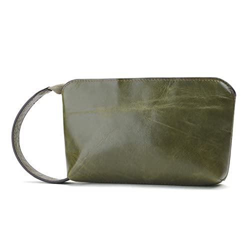 Clutch-Taschen für Damen Münz-Organizer-Clutch for Damen (Color : Green, Size : 17x10x4cm) von SLEDEZ