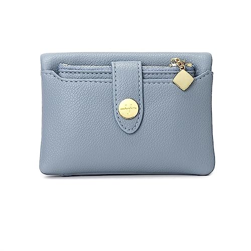 Damen Geldbörse Einfache und vielseitige Geldbörse for Damen (Color : Blue, Size : 13x2x9cm) von SLEDEZ