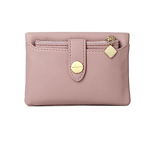 Damen Geldbörse Einfache und vielseitige Geldbörse for Damen (Color : Pink, Size : 13x2x9cm) von SLEDEZ