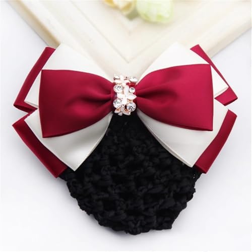 Damen-Haarnetz mit Schleife Damen mit Diamantschleife Haarnetz(Color 11) von SLEDEZ