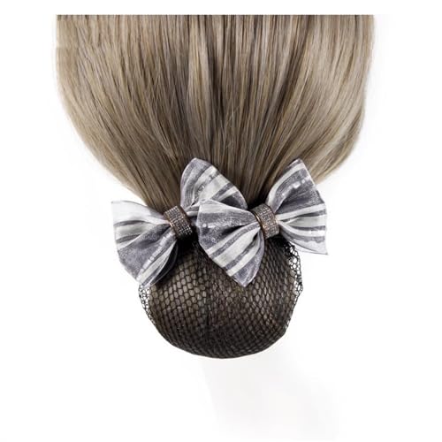 Damen-Haarnetz mit Schleife Fliege Haarnetz Arbeiter Stirnband Blume Haar-Accessoire(Color 3) von SLEDEZ