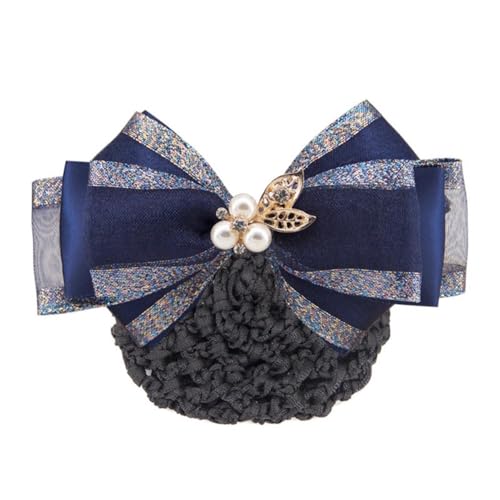 Damen-Haarnetz mit Schleife Haarnetz for weibliche Flugbegleiterinnen mit Schleife(Color 2,Style 1) von SLEDEZ