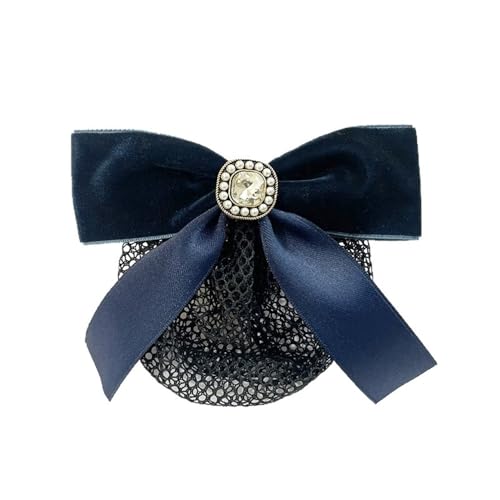 Damen-Haarnetz mit Schleife Krankenschwester Haarnadel Bank Stewardess Kellnerin Arbeit Haar Clip(Colour 1) von SLEDEZ