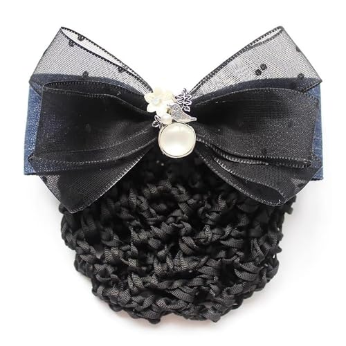 Damen-Haarnetz mit Schleife Professionelles Headflower Butterfly Knot Haarnetzwerk(Color 4) von SLEDEZ