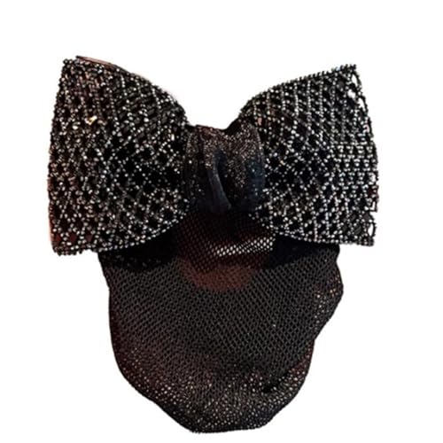 Damen-Haarnetz mit Schleife Wasser Diamant Schleife Weibliche Headflower Haarnetz(Color 1) von SLEDEZ