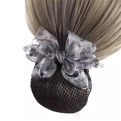 Damen-Haarnetz mit Schleife Weibliches Temperament Stirnband Haarspange Arbeit Haarnetz(Color 1) von SLEDEZ