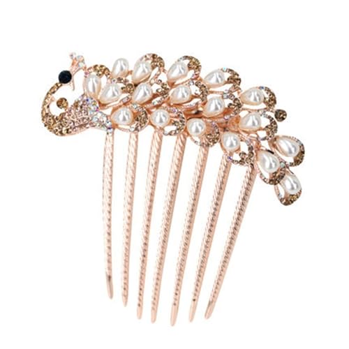 Haarkamm-Clips Damen-Haarkamm im antiken Stil, Strass-Braut-Haarschmuck(Colour 1) von SLEDEZ
