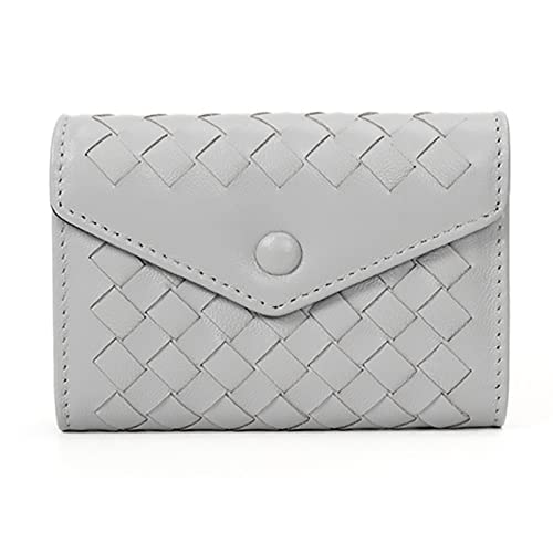 Kartenetui Gewebte Bankkartentasche Kartencliptasche (Color : Gray, Size : 8x2x10.6cm) von SLEDEZ