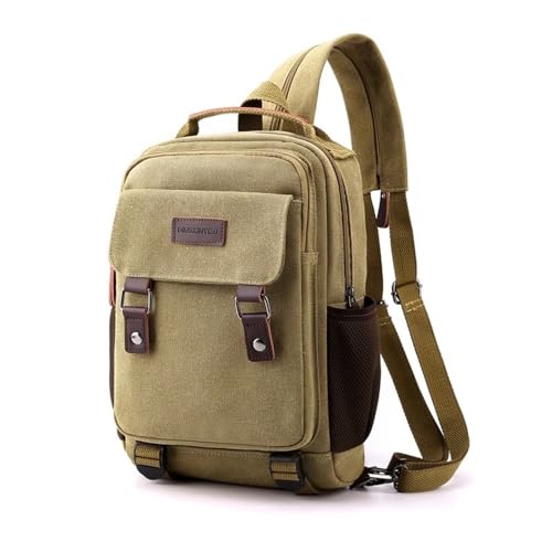 Lässige Brusttaschen Große Kapazität Schulter Freizeit Brust Tasche Männer Multifunktionale Freizeit Umhängetasche(Color 4) von SLEDEZ