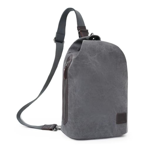 Lässige Brusttaschen Herrentasche Reise Sport Brusttasche Große Kapazität Freizeit Canvas Tasche Multifunktionale Reise Umhängetasche(Color 3) von SLEDEZ