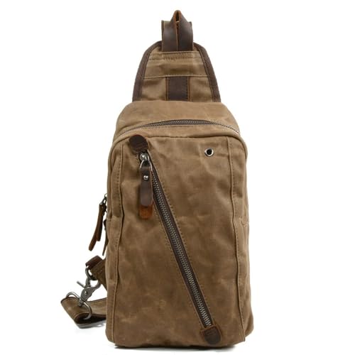 Lässige Brusttaschen Kurze Brusttasche aus Canvas for Herren, lässige Multifunktionstasche(Color 2) von SLEDEZ