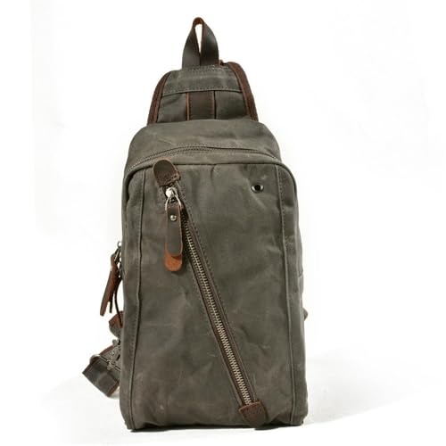 Lässige Brusttaschen Kurze Brusttasche aus Canvas for Herren, lässige Multifunktionstasche(Color 4) von SLEDEZ