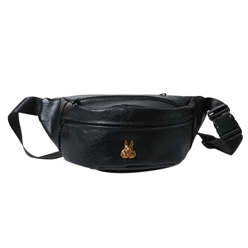 Leichte Hüfttasche für Damen Damen-Hüfttasche, große Kapazität, Outdoor-Hüfttasche (Color : Black, Size : 17x10x33cm) von SLEDEZ