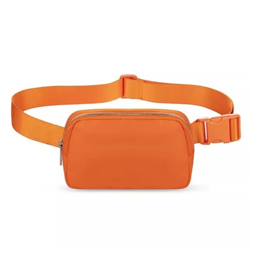 Leichte Hüfttasche für Damen Herren- und Damen-Hüfttasche, multifunktionale Fitness-Hüfttasche (Color : Orange, Size : 22cm) von SLEDEZ