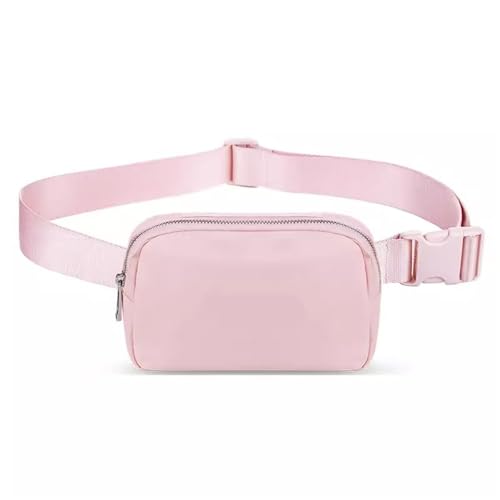 Leichte Hüfttasche für Damen Herren- und Damen-Hüfttasche, multifunktionale Fitness-Hüfttasche (Color : Pink, Size : 22cm) von SLEDEZ