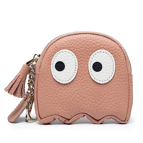 Mini-Geldbörse für Damen Cartoon süße Geldbörse Mini Leder Geldbörse weiblich (Color : Pink, Size : 10x10x1.5cm) von SLEDEZ