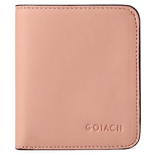 Mini-Geldbörse für Damen Kurze Damen-Geldbörse mit Mehreren Karten, PU-Geldbörse (Color : Pink, Size : 10.5x2x9cm) von SLEDEZ