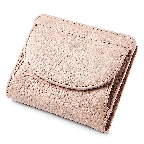 Mini-Geldbörse für Damen Mini-Geldbörse for Damen, einfache, schlanke Leder-Geldklammer (Color : Pink, Size : 10.3x2x8.5cm) von SLEDEZ