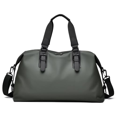 Reisetasche Herren Große Kapazität Freizeit Reisetasche Schulter Crossbody Handtasche(Green) von SLEDEZ