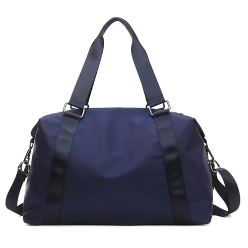 Reisetasche für Damen Damen Nass- und Trockentrennung Große Gepäcktasche for Kurzreisen(Blue,50x22x28cm) von SLEDEZ