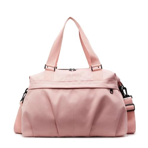 Reisetasche für Damen Lässige Handtasche for Damen mit großer Kapazität, Reisetasche for Kurze Strecken, Gepäckaufbewahrungstasche(Pink) von SLEDEZ