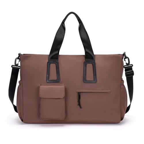 Reisetasche für Damen Multifunktionale Tasche aus Oxford-Stoff for Geschäftsreisen for Damen(Brown) von SLEDEZ