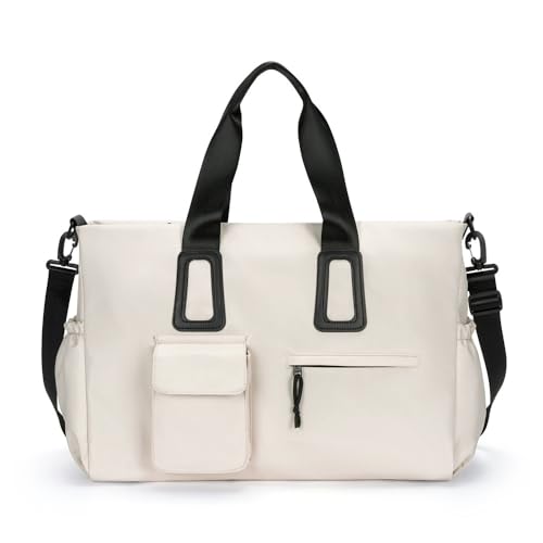 Reisetasche für Damen Multifunktionale Tasche aus Oxford-Stoff for Geschäftsreisen for Damen(White) von SLEDEZ