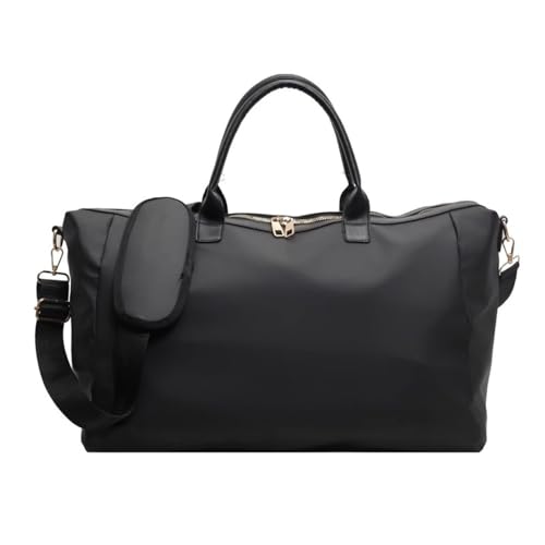 Reisetasche für Damen Weibliche Große Kapazität Geschäftsreise Reisetasche Lagerung Gepäck Tasche(Black) von SLEDEZ