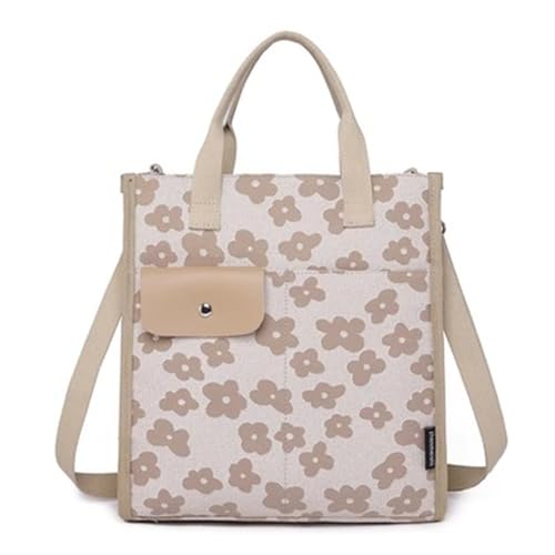 SLEDEZ Business-Aktentasche für Damen Damenhandtasche, Umhängetasche, bedruckt, schlicht, lässig, Stofftasche(Color:Khaki) von SLEDEZ