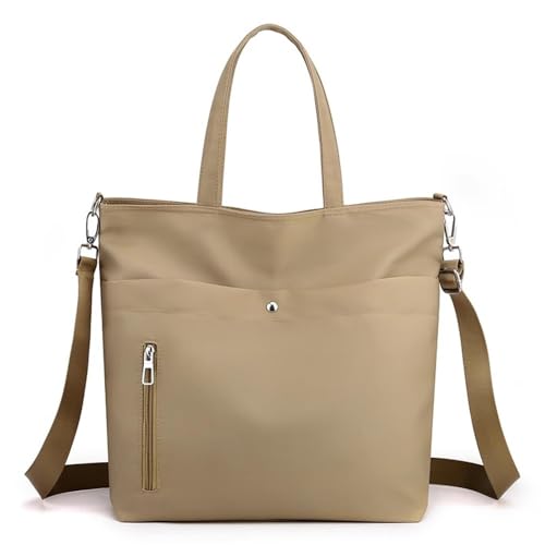 SLEDEZ Business-Aktentasche für Damen Weibliche einfache Handtasche Schulter Casual Bag(Color:Khaki) von SLEDEZ