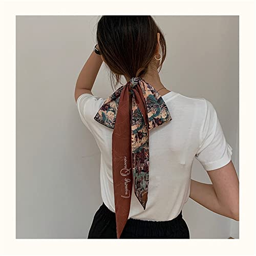 Seidenschal-Haarband Eleganter Seidenschal Damen Vintage Krawatte Kopf Seil Krawatte Haar mit Band von SLEDEZ