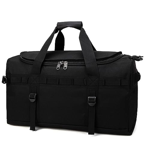 Sporttasche Herren Outdoor-Gepäcktasche mit großem Fassungsvermögen, Schulter-Fitness-Handtasche (Color : Black, Size : 60x28x35cm) von SLEDEZ