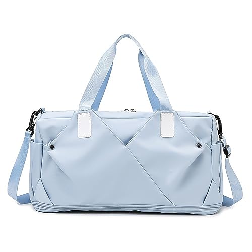 Sporttasche Herren- und Damen-Sporttasche, leichte Umhängetasche, Handtasche (Color : Blue, Size : 48x21x23cm) von SLEDEZ