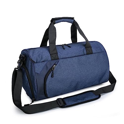 Sporttasche Nass- und Trocken-Sporttasche for Herren, Umhängetasche (Color : Blue, Size : 28x52x28cm) von SLEDEZ