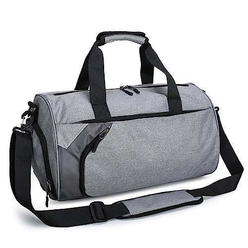 Sporttasche Nass- und Trocken-Sporttasche for Herren, Umhängetasche (Color : Gray, Size : 28x52x28cm) von SLEDEZ