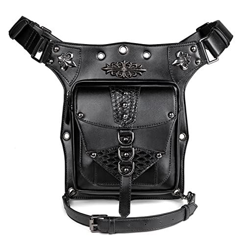 Steampunk-Taillentaschen Damen One-Shoulder Umhängetasche Lokomotive Tasche Steam Punk Herren Gürteltasche von SLEDEZ