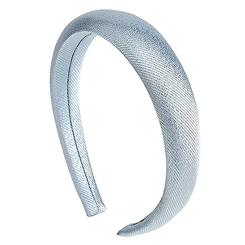 Stirnbänder für Damen Einfaches Haarband for Damen, breites, seitlich gepresstes Haarschmuck (Color : Blue, Size : As shown) von SLEDEZ